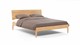 Bed Sky met hoofdbord en poten hout, eiken honing