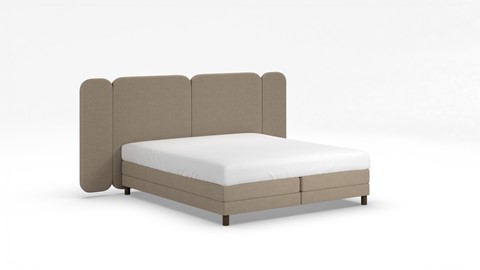 Elektrische boxspring Ridge met Kårlsson Excellence matras, beige