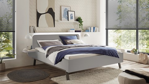Bed Onyx, kiezelgrijs