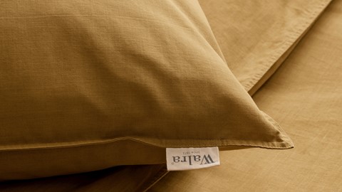 Dekbedovertrek Vintage Cotton, geel