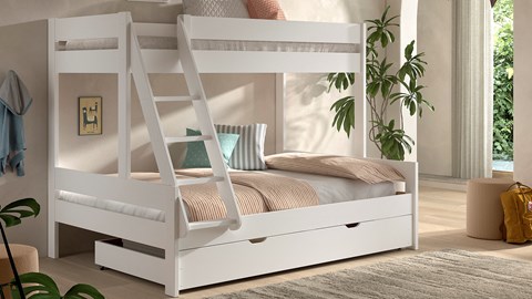 Stapelbed met slaaplade Primo 3-persoons Stapelbed met slaaplade Primo 3-persoons