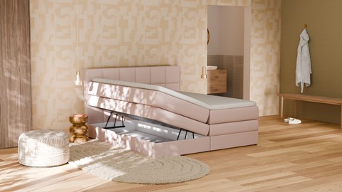 Opbergboxspring Jade - Bold touch, pale