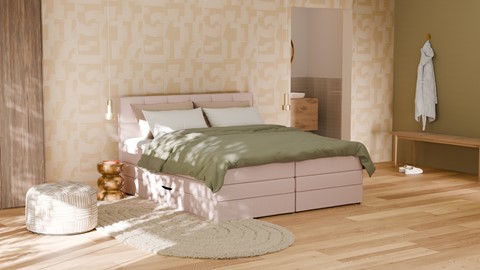 Opbergboxspring Jade - Bold touch, pale