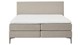 Boxspring Emerald vlak met gestoffeerd matras, khaki