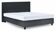B Bright Platinum matras met boxspring Autentik Tunn vlak, anthracite