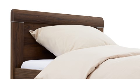 Bed Elba, donker eiken