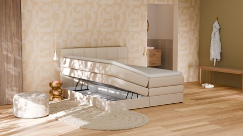 Opbergboxspring Jade - Bold touch, natural