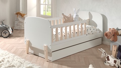 Bed Kiddy kleuter met bedlade, wit
