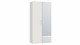 Draaideurkast Compact met spiegel, wit