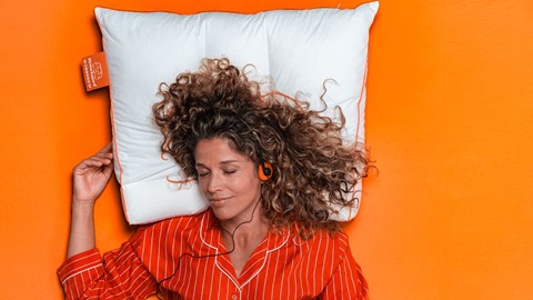 Neksteunkussen Silvana Support Oranje inclusief Molton sloop, oranje