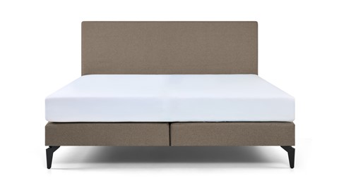 Boxspring Cisano vlak met Easy Pocket 300 matras, taupe