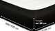 Hoeslaken Beter Bed Select Jersey, zwart