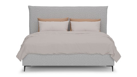 Opbergbed Morgan - Linen touch, light grey