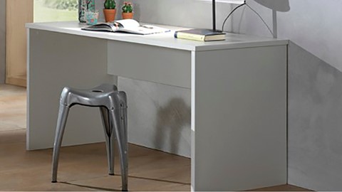 Hoogslaper Londen met bureau en kast, wit