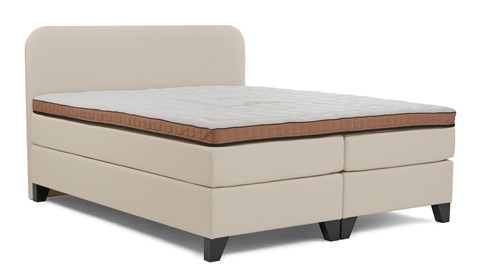 Hotelboxspring Essential met topper Luxury, ecru