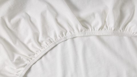 Hoeslaken Biologisch jersey matras, wit