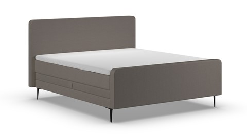 Elektrische boxspring Glade - Soft suede, liver