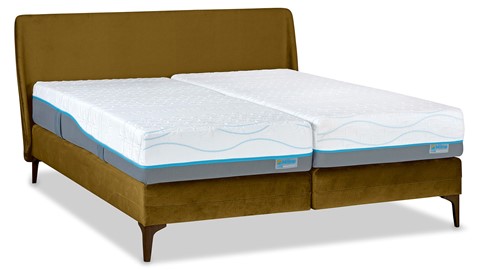 Boxspring Elite Cocoon vlak met Slow Motion 2 matras, koper