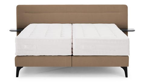 Boxspring Element Hallbar vlak met Balance matras, etna caramel