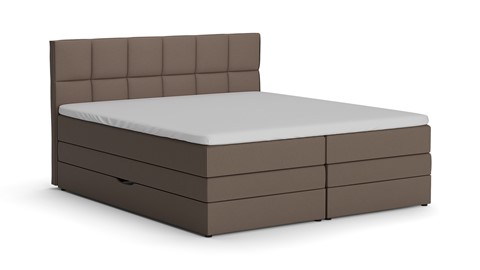 Opbergboxspring Jade - Matte leather, taupe