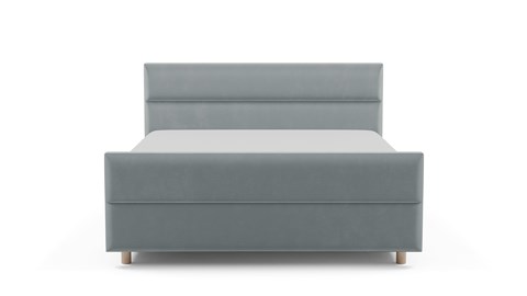 Boxspring Mica - Soft touch, light blue