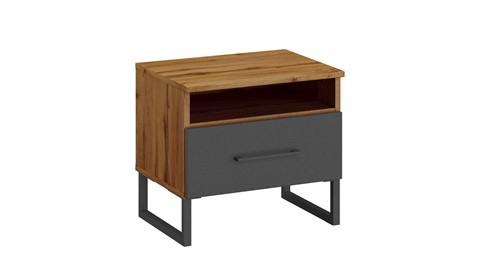 Nachtkast Thor, oak wotan/black