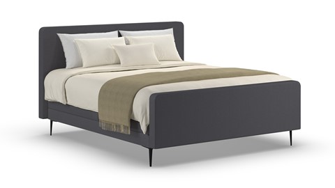 Elektrische boxspring Glade - Soft suede, grey