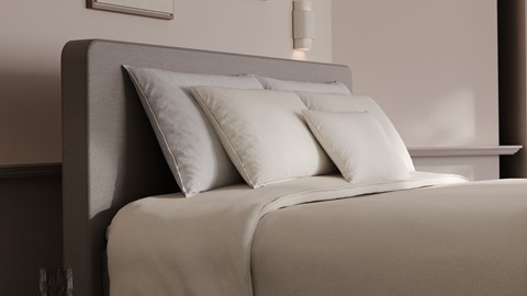 Elektrische boxspring Glade, natural