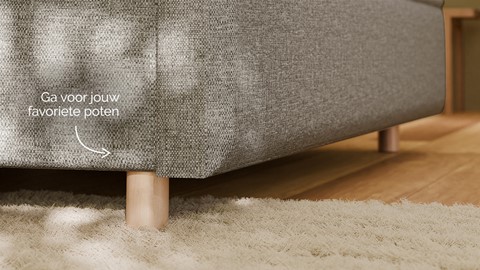 Boxspring Mica - Bold touch, liver