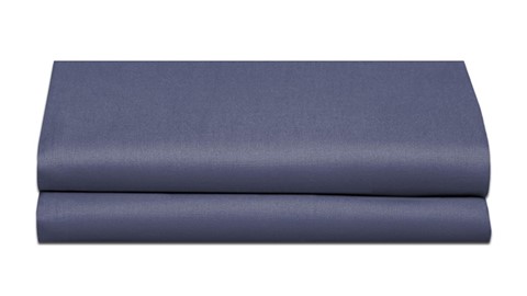 Kussensloop Basic katoen (set van 2 stuks), donkerblauw