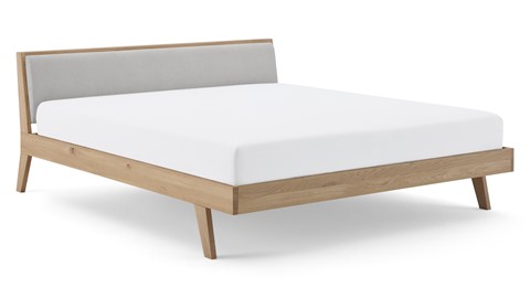 Bed Skogar exclusief bodem en matras, bloq light gey