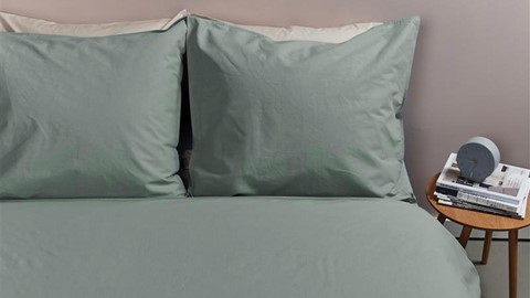 Dekbedovertrek Cotton Uni, green