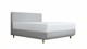 TEMPUR® Bed Arc met hoofdbord Form, vlakke schotelbodem en Pro matrassen, Stone