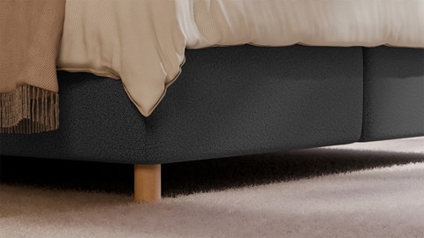 Boxspring Flow - Warm wool, anthracite
