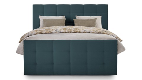 Boxspring Unik Varje vlak met Vildar Royal matras, teal