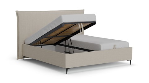 Opbergbed Morgan - Pure touch, natural