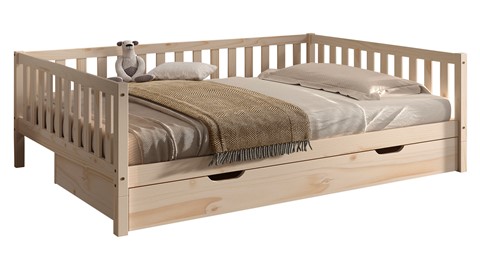 Kajuitbed Dallas met slaaplade, natuur