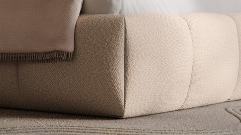 Bed Dune - Warm wool, beige