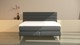 Boxspring Zircon vlak met gestoffeerd matras, charcoal