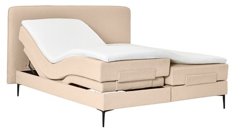 Boxspring Quartz verstelbaar met gestoffeerd matras, rpes 03