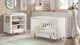 Babyledikant Smile met verzorgingstafel, wit
