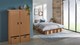 Paper Bed met laden, bruin