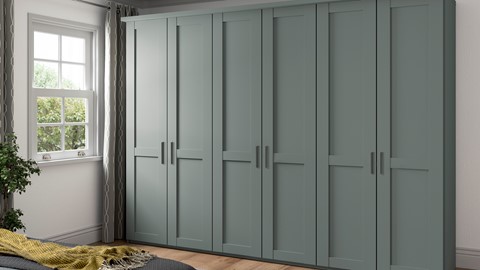 Draaideurkast Chateau, saliegroen