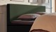 Boxspring Autentik Tunn vlak met gestoffeerd matras, green