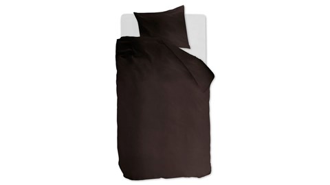 Dekbedovertrek Cotton Uni, brown