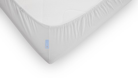 Hoeslaken B Bright Jersey splittopper, off-white