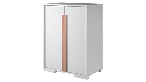 Hoogslaper Londen met bureau en kast, wit