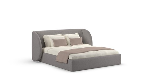 Bed Cove - Wool look, light grey