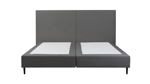 Boxspring Opal vlak zonder matras, anthracite state