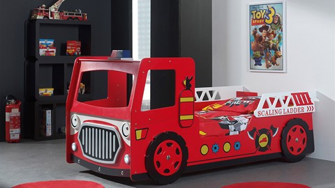 Bed Fire truck, rood